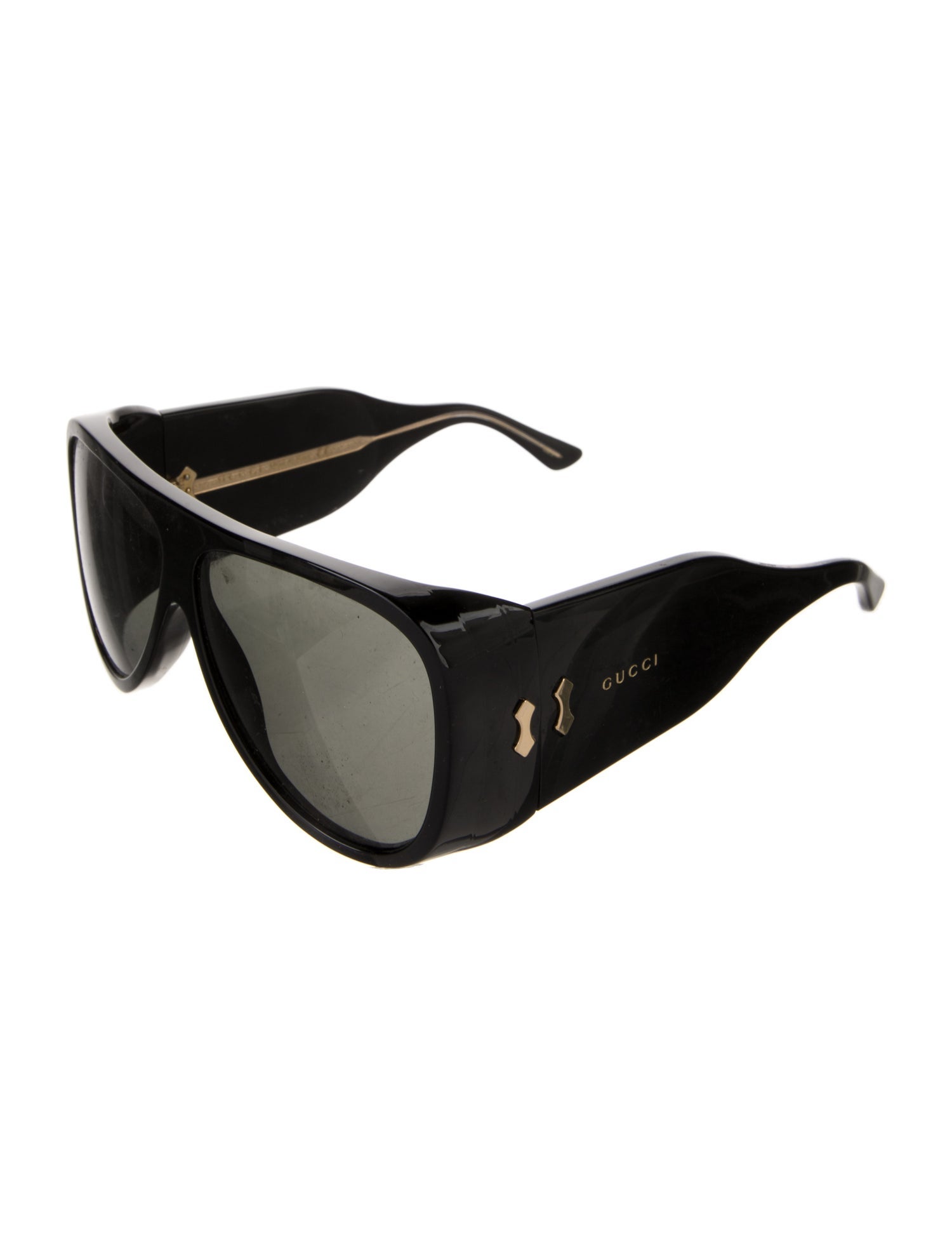 Gucci Web Accent Shield Sunglasses