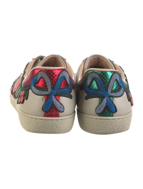 Gucci Web Accent Leather Sneakers