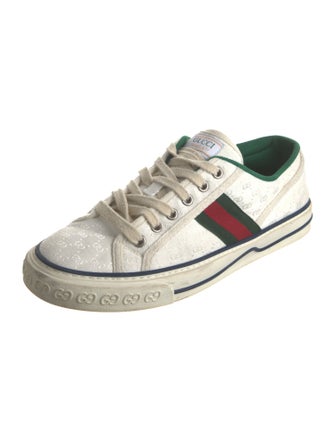 Gucci Web Accent Canvas Sneakers