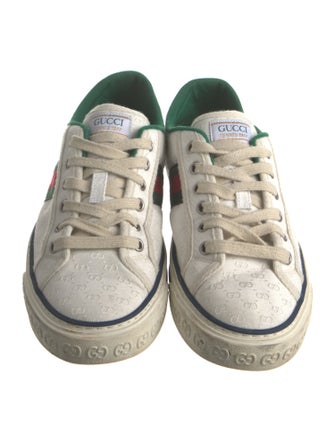 Gucci Web Accent Canvas Sneakers