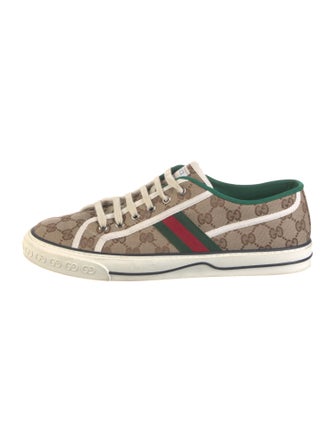Gucci Web Accent Canvas Sneakers