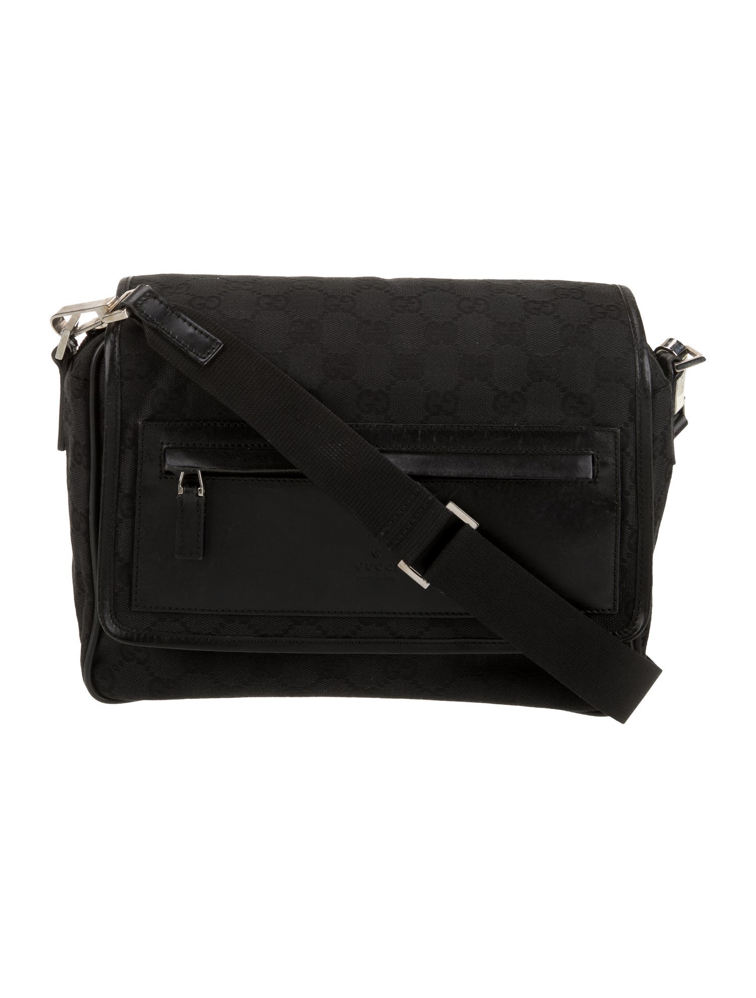 Gucci Canvas Front Pocket Flap Crossbody