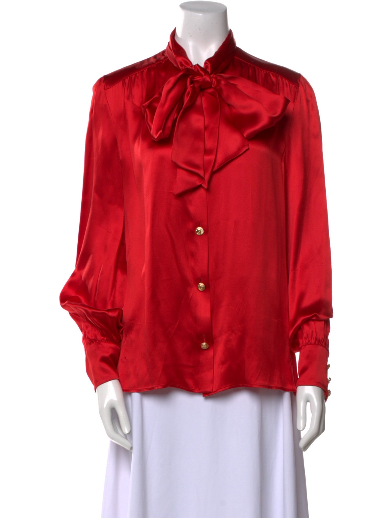 Gucci 2016 Silk Button-Up Top