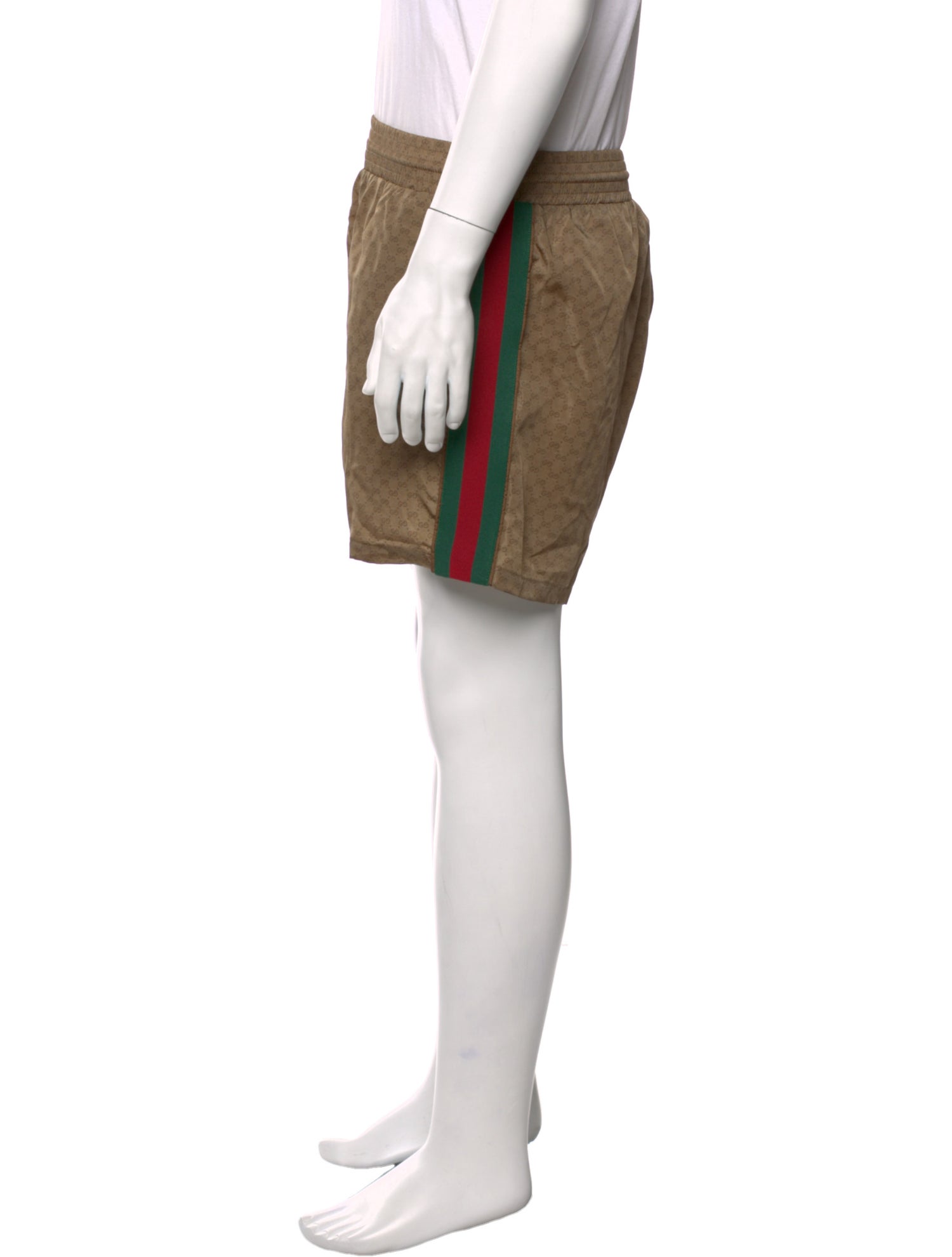 Gucci 2021 Web Accent Swim Trunks w/ Tags