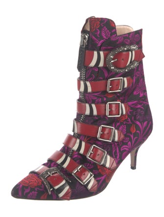 Gucci Kingsnake Printed Boots