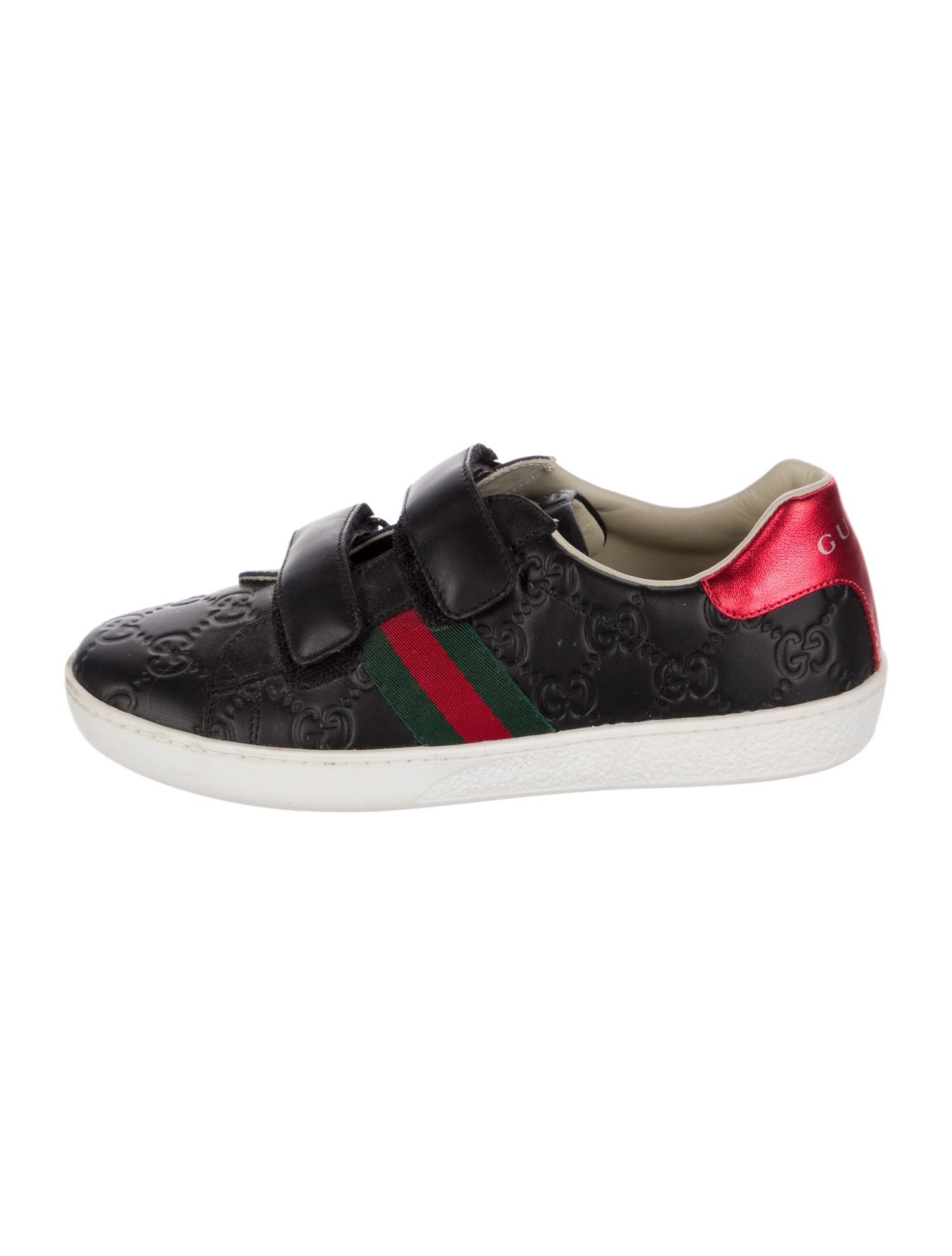 Gucci Gucci Boys' Monogram Leather Shoes