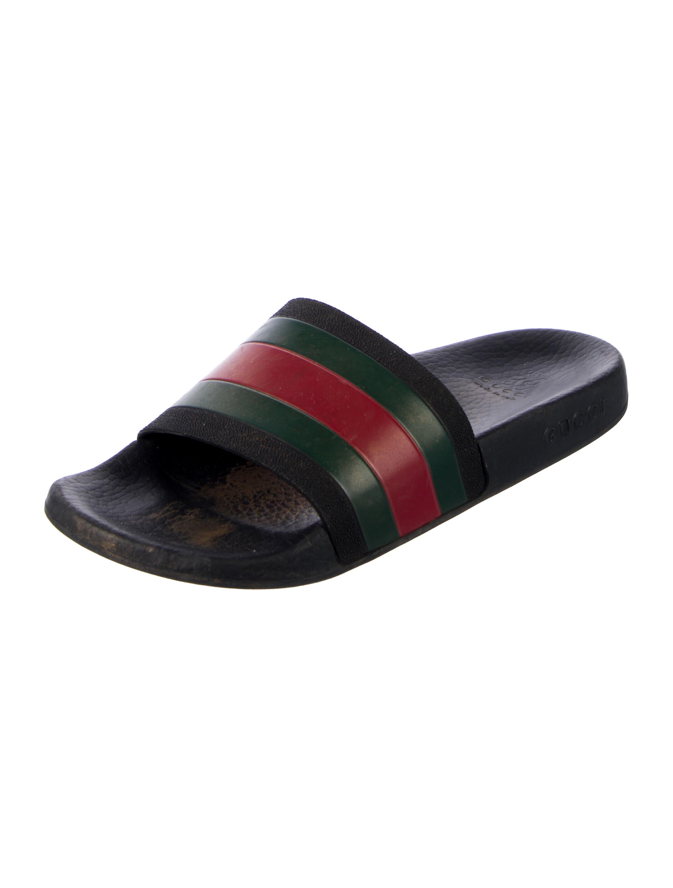 Gucci Pursuit Web Accent Slides