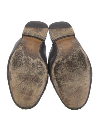 Gucci Horsebit Accent Leather Mules