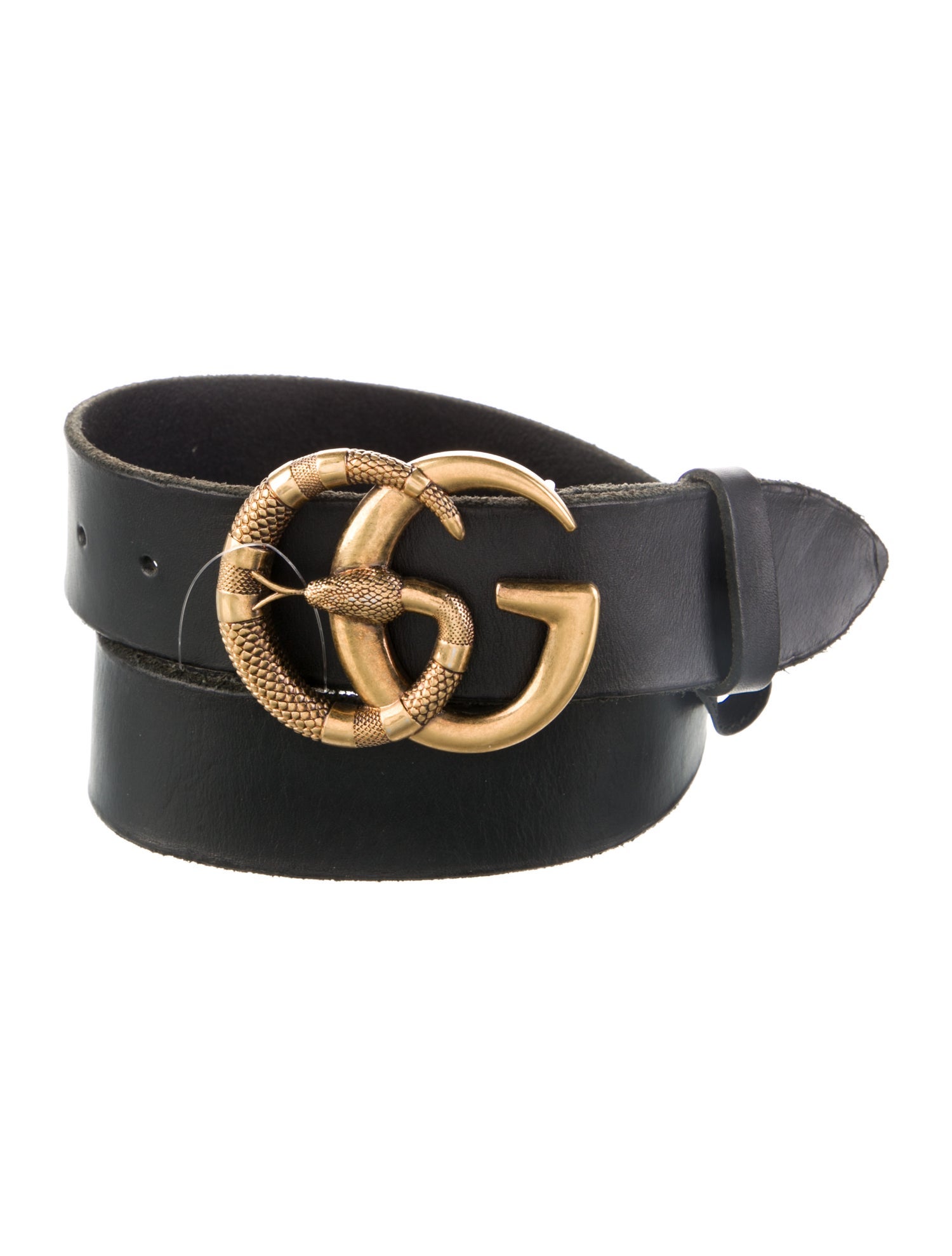 Gucci Running GG Logo Leather Belt