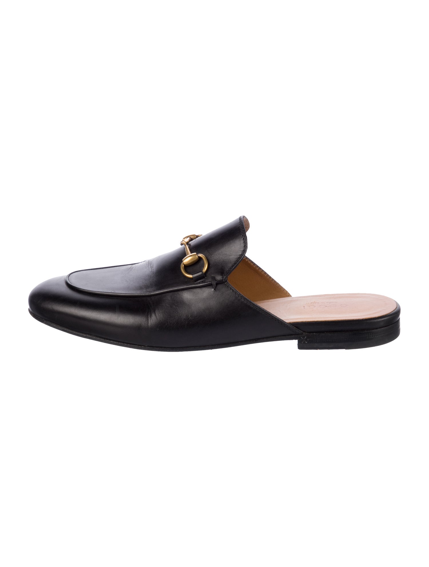 Gucci Horsebit Accent Leather Mules