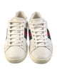 Gucci Web Accent Leather Sneakers