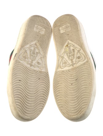 Gucci Web Accent Leather Sneakers