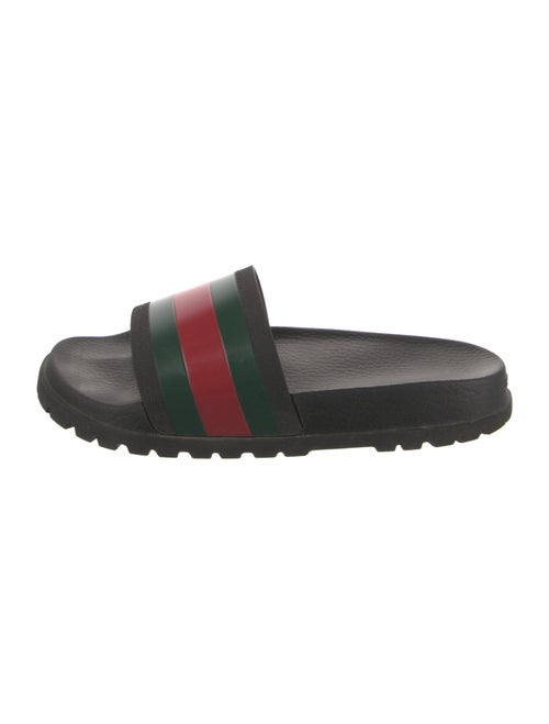 Gucci Web Accent Rubber Slides