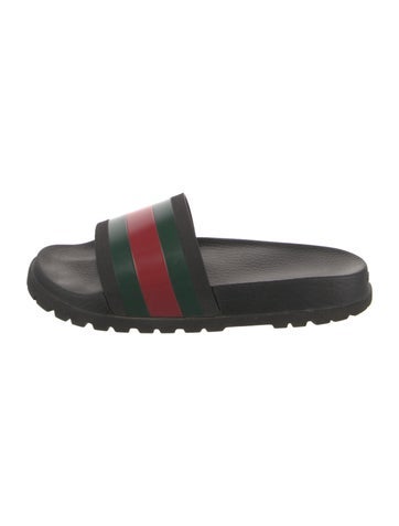 Gucci Sandals Web Accent Rubber Slides 8