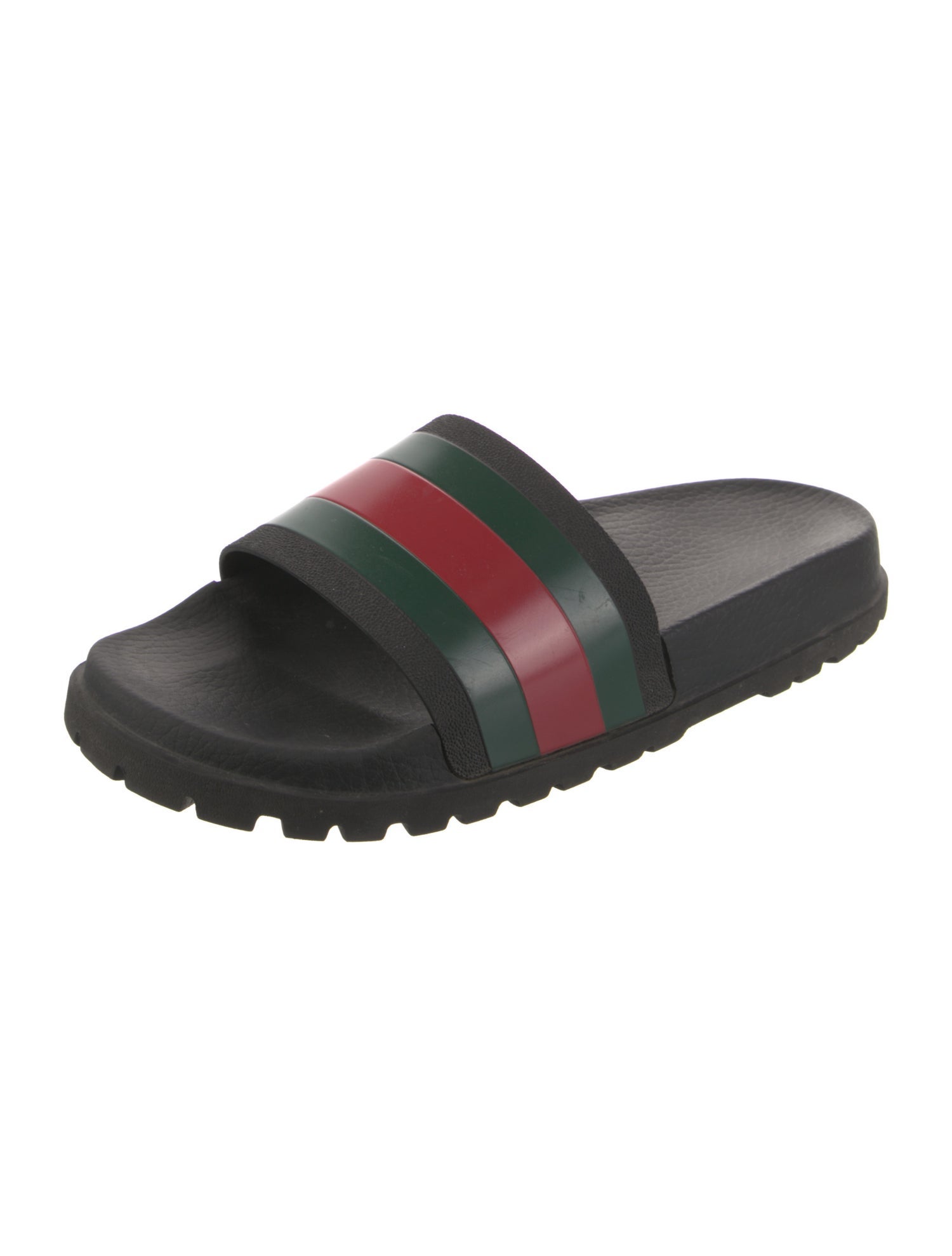 Gucci Web Accent Rubber Slides