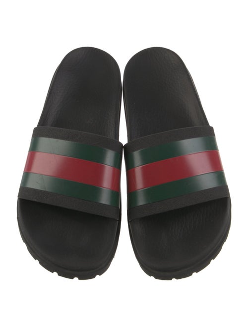 Gucci Web Accent Rubber Slides