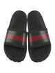 Gucci Web Accent Rubber Slides