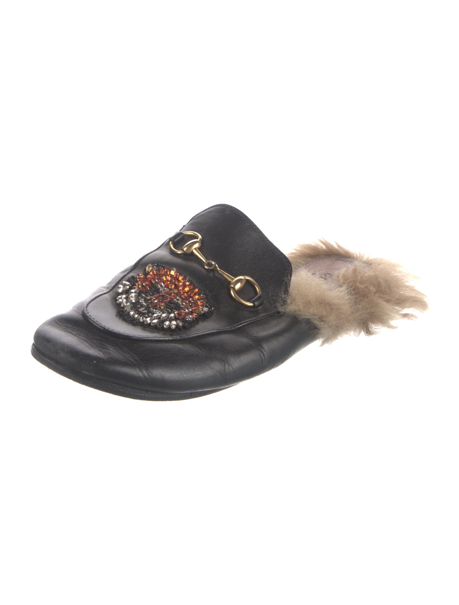 Gucci Princetown Horsebit Accent Mules