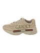 Gucci Web Accent Leather Sneakers