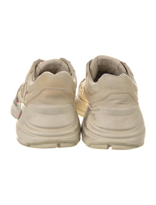 Gucci Web Accent Leather Sneakers
