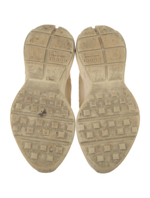 Gucci Web Accent Leather Sneakers