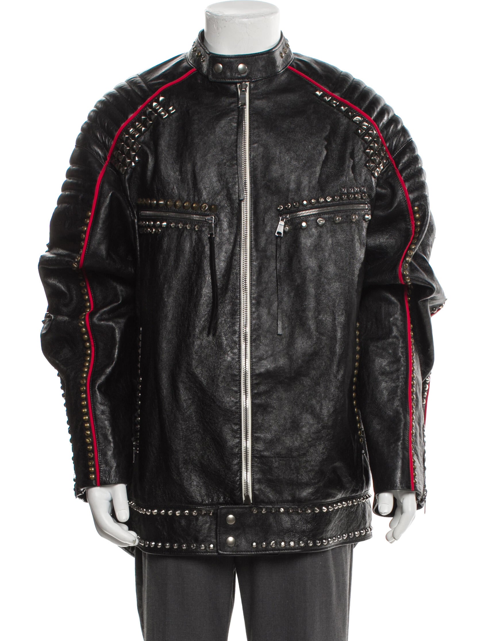 Gucci Magnetismo Animale Tiger Head Accent Moto Jacket