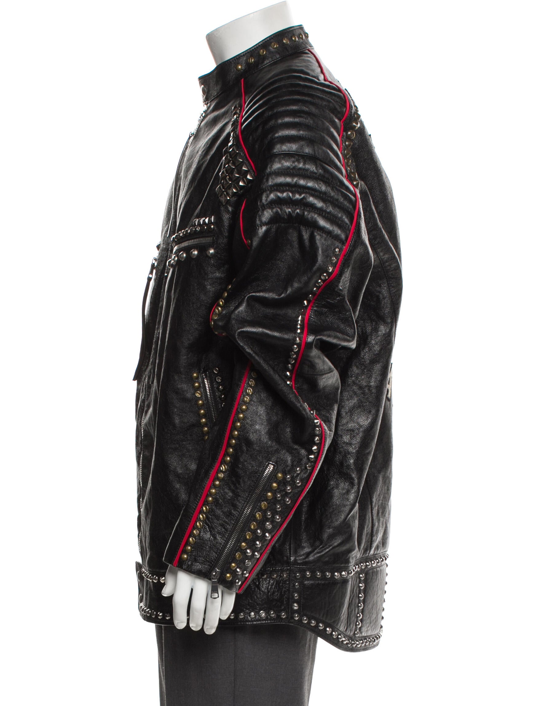 Gucci Magnetismo Animale Tiger Head Accent Moto Jacket