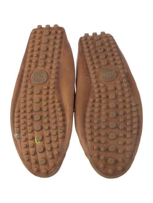 Gucci Web Accent Leather Drivers