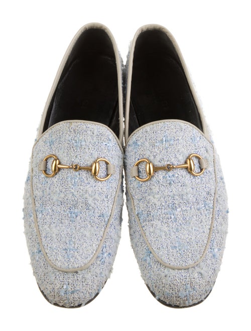Gucci Horsebit Accent Tweed Loafers