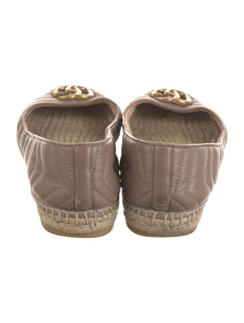 Gucci Double G Logo Leather Ballet Flats