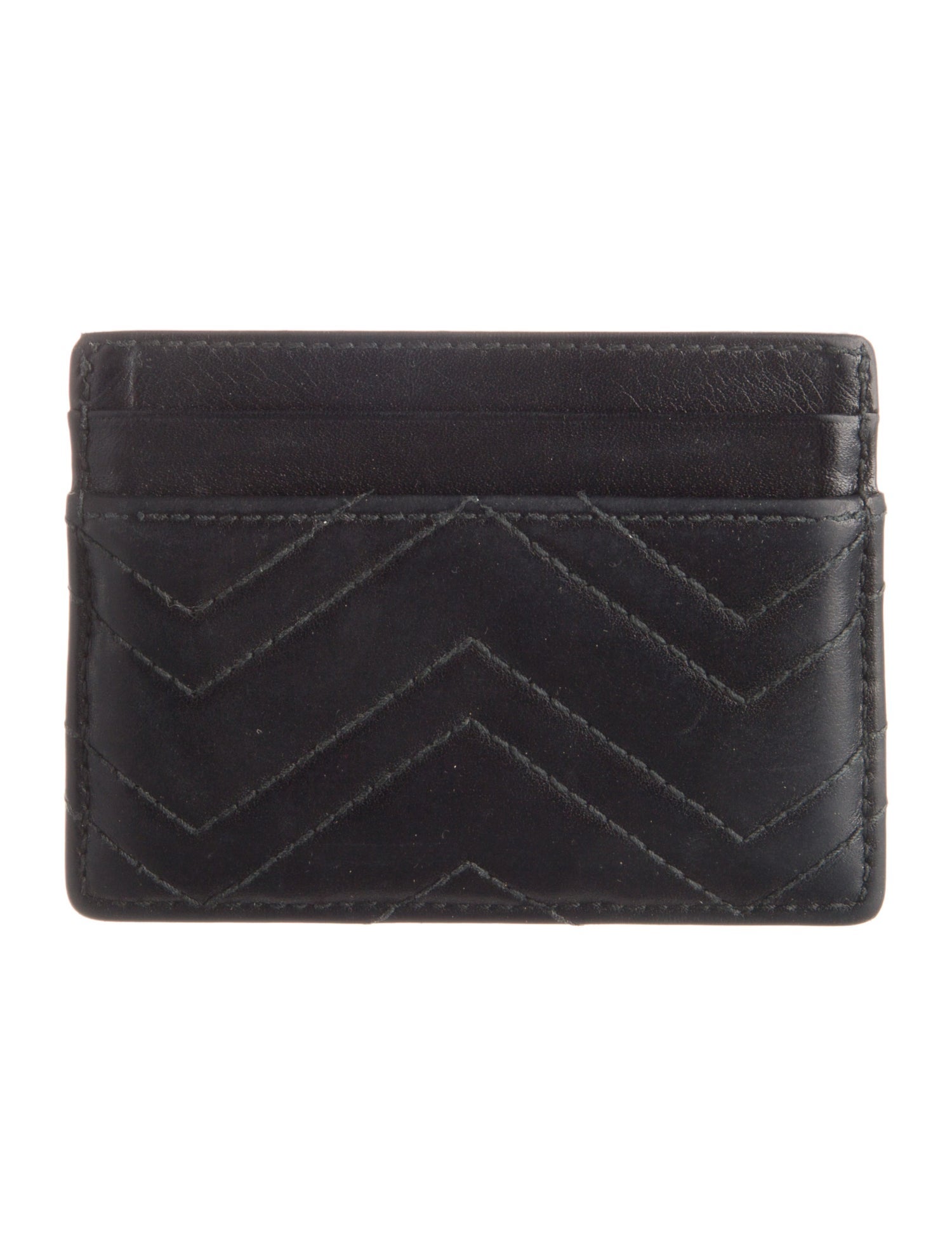 Gucci GG Marmont Chevron Compact Wallet