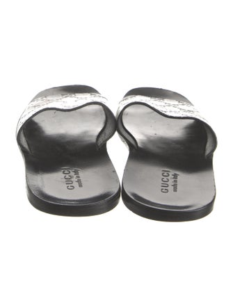 Gucci GG Signature Leather Slides