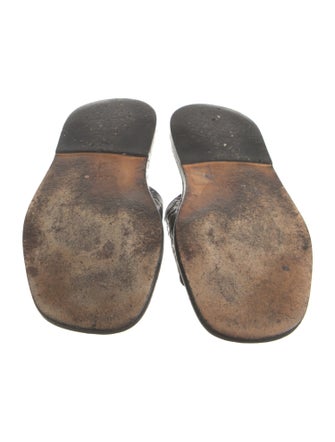 Gucci GG Signature Leather Slides
