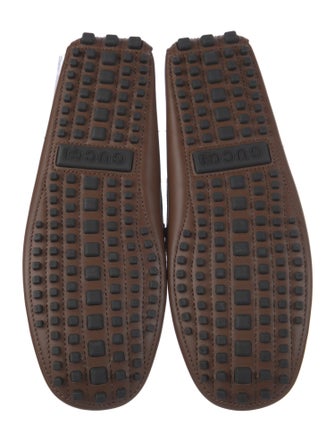 Gucci Interlocking G Logo Leather Loafers