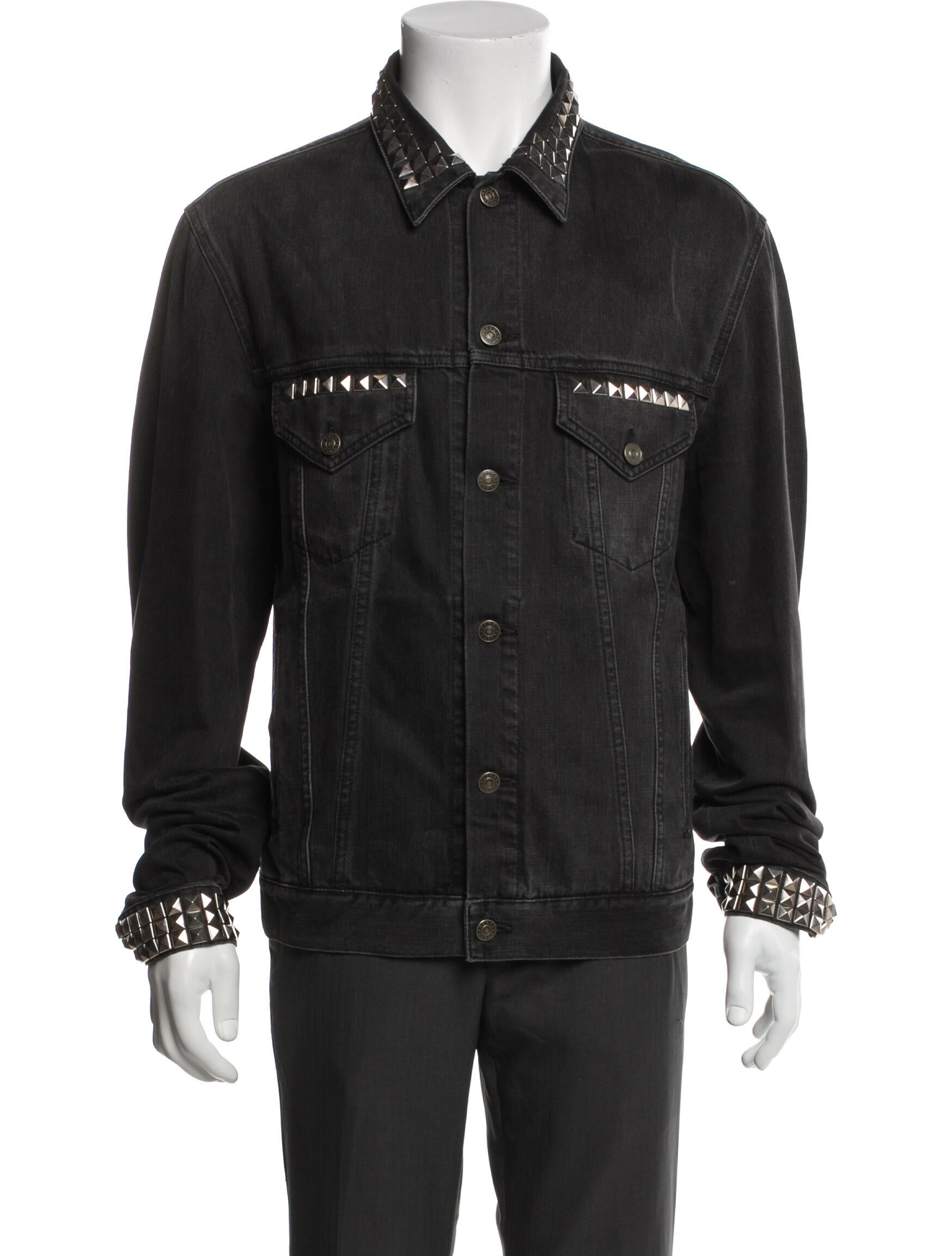 Gucci Blind for Love Graphic Print Denim Jacket