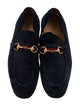 Gucci Horsebit Accent Suede Loafers