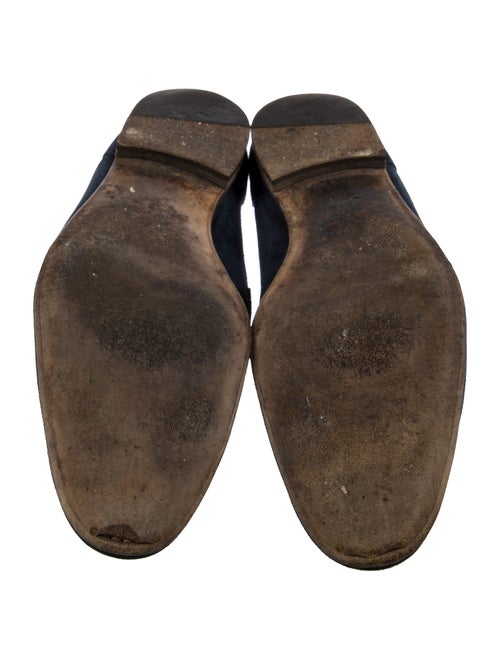 Gucci Horsebit Accent Suede Loafers