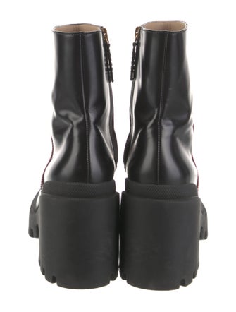 Gucci Interlocking G Logo Leather Rain Boots