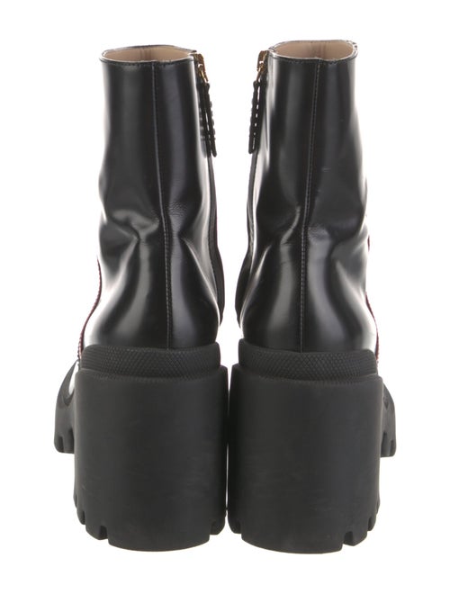 Gucci Interlocking G Logo Leather Rain Boots