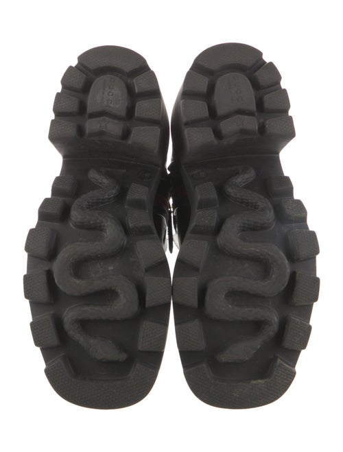 Gucci Interlocking G Logo Leather Rain Boots