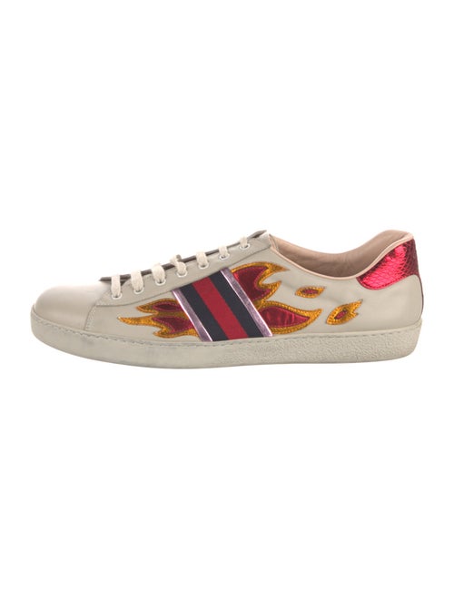 Gucci Sylvie Web Accent Leather Sneakers