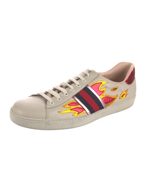 Gucci Sylvie Web Accent Leather Sneakers