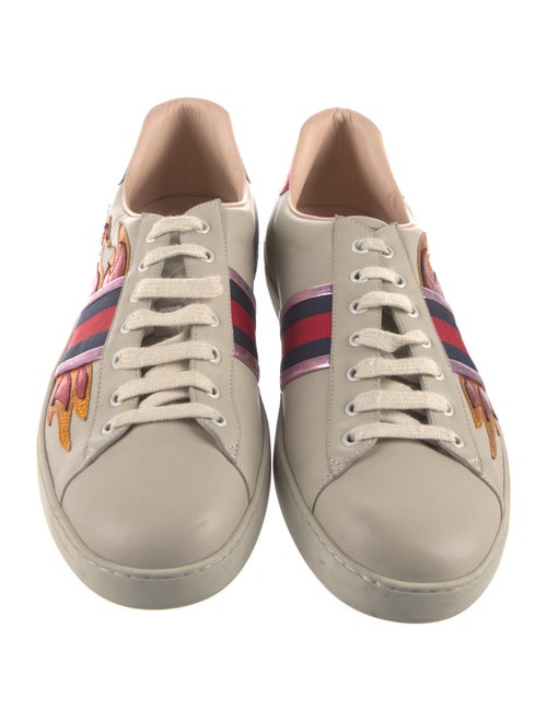 Gucci Sylvie Web Accent Leather Sneakers