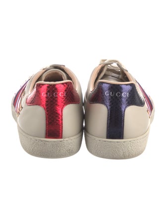 Gucci Sylvie Web Accent Leather Sneakers