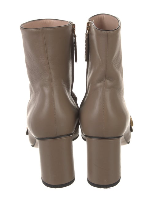 Gucci Double G Logo Leather Boots