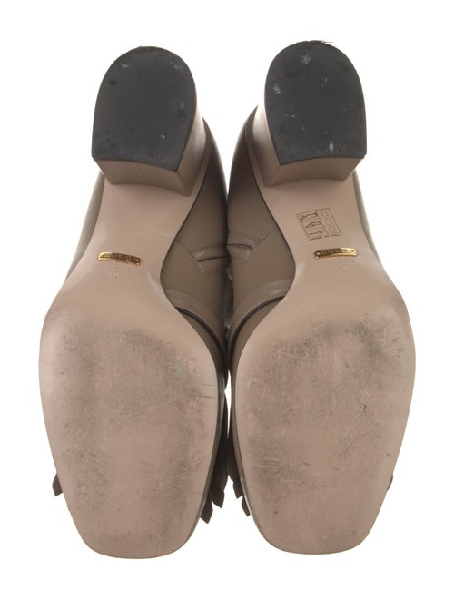 Gucci Double G Logo Leather Boots