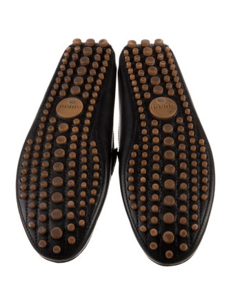 Gucci Web Accent Leather Drivers