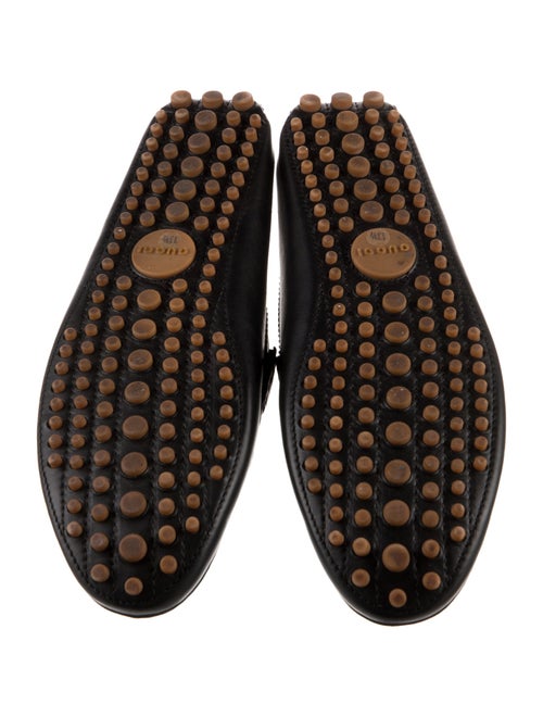 Gucci Web Accent Leather Drivers