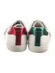 Gucci Web Accent Leather Sneakers