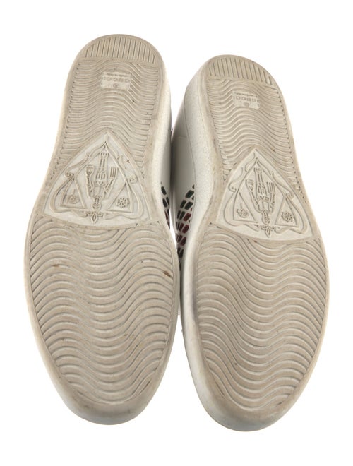 Gucci Web Accent Leather Sneakers